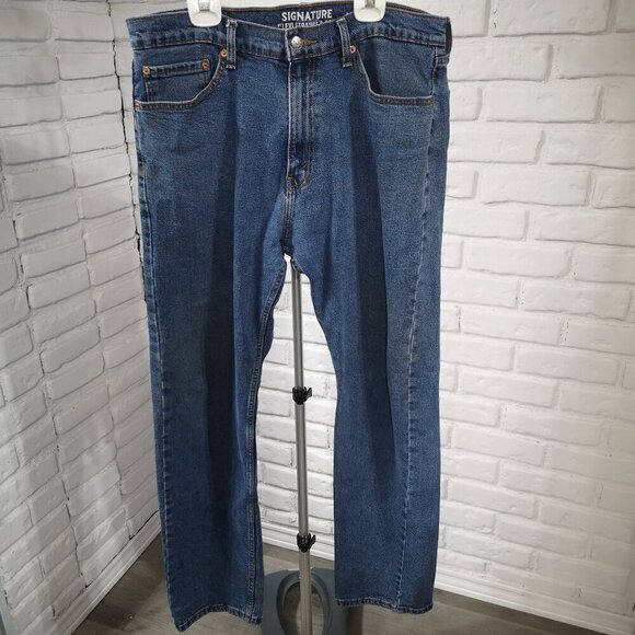 Signature by Levi Strauss S41 Medium Wash Men's Size 36/34 Blue Jeans - Picture 1 of 15